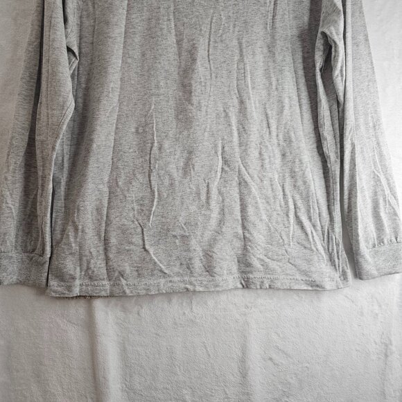 Holiday Time Women's OH DEER Shirt Gray Long Sleeve Reindeer Size L Pullover - Picture 11 of 11